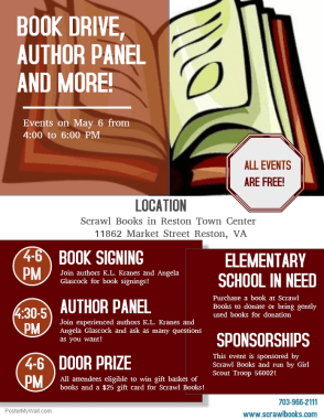 Revised Book Event Poster
