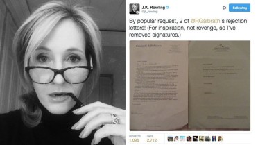 JK Rowling rejection